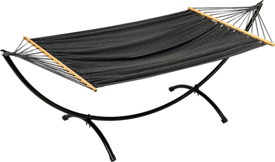 Hamak ze stelażem ModernHome by Multistore GW-940 296 x 120 x 103 cm Czarny (5905817002269)