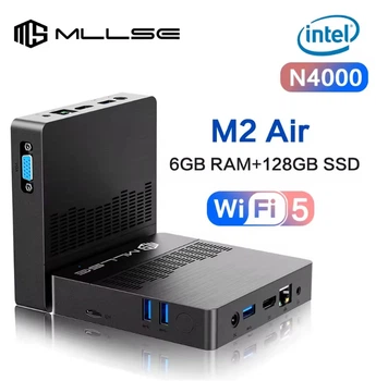 Міні ПК MLLSE M2 Air Mini PC Intel N4000 / 6GB RAM / 128GB ROM / Windows 11