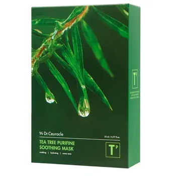 Tea Tree Purifine Soothing Mask Заспокійлива маска з екстрактом чайного дерева Dr.ceuracle 10шт
