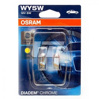 Галогенная автолампа Osram WY5W Diadem Chrome 2827DC-02B блистер 12V 5W (01568)