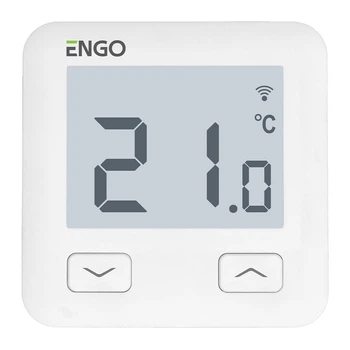 Терморегулятор ENGO CONTROL E10W230WIFI електронний, з WI-FI, білий, жив. 230 В