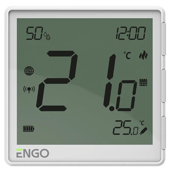 Интернет-термостат ENGO CONTROLS EONEBATW Накладной, ZigBee 3.0, пит. Li-ion 3,7V (белый)