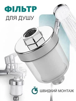 Фильтр для душа, ванной, кухни со сменным картриджем