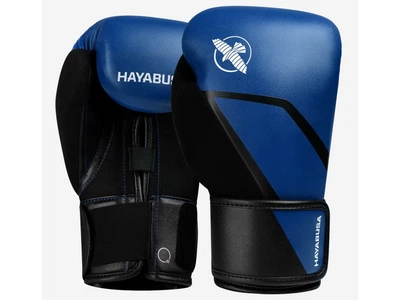 Боксерські рукавички HAYABUSA E1 Boxing Gloves 14 унцій синій/чорний (5797)