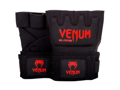 Рукавички - швидкі бинти VENUM Kontact Gel Glove Wraps один розмір чорний/червоний (4088)