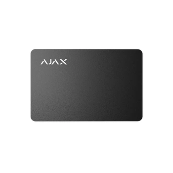 RFID-карта управления Ajax Pass черная бесконтактный идентификатор для охранной системы