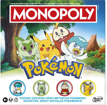 Настільна гра Hasbro Monopoly Pokemon (версія естонська та латиська) (5010996315526)
