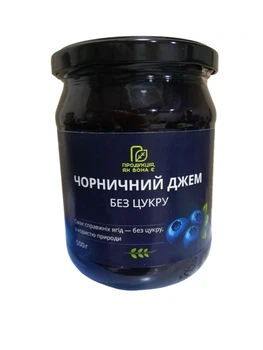 Черничный джем без сахара, 500 г