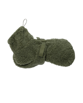 Теплая попона для собак Sherpa Shirt Olive Paikka 45
