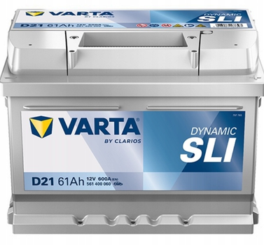 Акумулятор автомобільний Varta Dynamic SLI D21 61 А·год / 600 А 12 В (561400060)