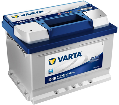 Акумулятор автомобільний Varta Blue Dynamic D59 60 А·год / 540 А 12 В (560409054)