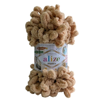 Пряжа Alize Puffy №95 беж, для в'язання руками