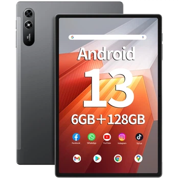 Планшет 10.51" Full HD SGIN T12 6+6/128Gb 8 ядер Android 13 6200 mAh Серый Б/В