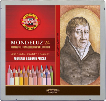 Олівці кольорові акварельні Koh-i-Noor Mondeluz Portrait 24 кольори 3724 (8593539269045)