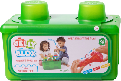 Układanka sensoryczna Goliath Jelly Blox Buduj i układaj 2w1 w walizce 931693 (8720077316935)