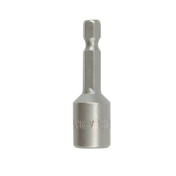 Насадка торцева 6-гр. магнітна YATO : 6-гр. хвостовик Ø= 1/4", М 10, L= 48 мм