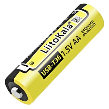 Аккумулятор LiitoKala USB T36 (AA) 2400 mAh, 3600 mWh, Type-C, Original