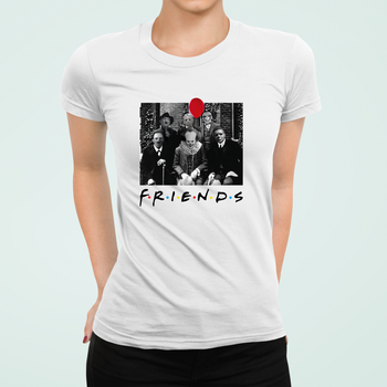Жіноча футболка Stedman з принтом Friends Хелловін Білий S