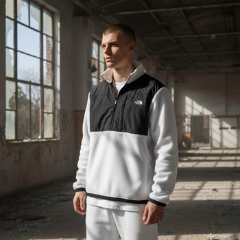 Мужской осенний анорак The North Face M белый (Т0089)