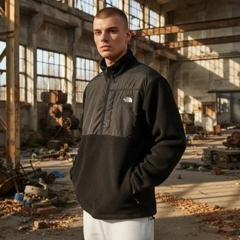 Мужской осенний анорак The North Face S черный (Т0066)