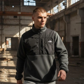 Мужской осенний анорак The North Face XL графит (Т0088)