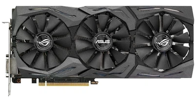 Видеокарта ASUS AMD Radeon RX 480 8Gb ROG Strix OC (ROG-STRIX-RX480-O8G-GAMING) (GDDR5, 256 bit, PCI-E 3.0 x16) Б/у