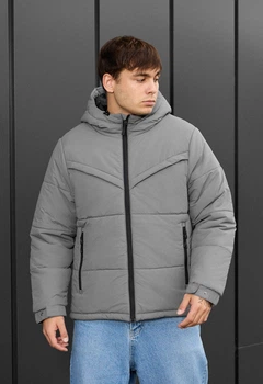 Зимняя куртка мужская стаф Vorn серая теплая Staff vorn gray XXL (366280)