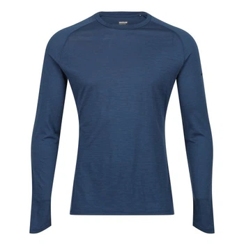 Термокофта для бігу Inov-8 Merino Long Sleeve T-Shirt чоловіча (синій) M (001170.NY.M)