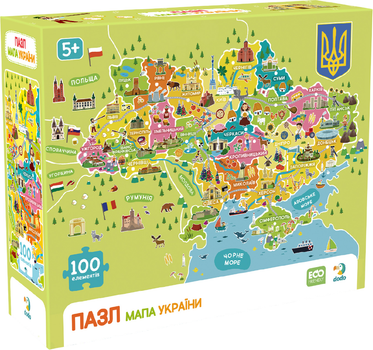 Пазл DoDo Мапа України 100 елементів (4823115913074)