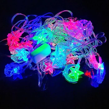 Гирлянда диодная нить "Звездное небо" 28 LED 4.8 м, разноцветные от сети(7G-F-7112)