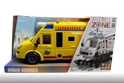 Машинка конструктор YW 8088 F мелодія, звукові ефекти, підсвічування, інерційний механізм, рухомі деталі, викрутка, насадки, в коробці