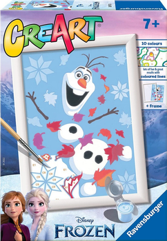 Malowanie po numerach Ravensburger CreArt Frozen: Uroczy Olaf (4005556201723)