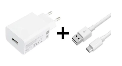 Комплект МЗП Xiaomi Mi 22.5W USB (MDY-11-EP) Без упаковки + кабель Xiaomi USB To Type-C 1m (SJV4125CN/BHR4422GL) White