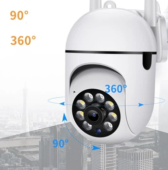 WiFi беспроводная поворотная IP камера 2.4G 2MP. Камера наблюдения А7. Для дома и улицы