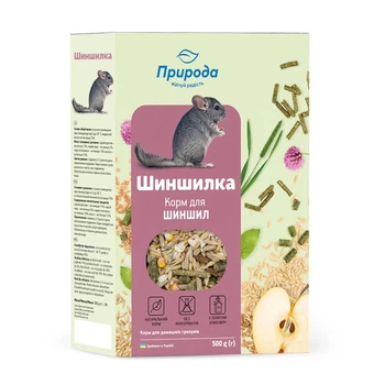 Природа Шиншилка корм для шиншилл, 500 г
