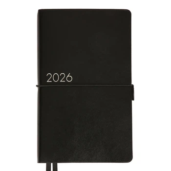 Деловой блокнот датированый 2026 Leo Planner Glory 252632 12х20 см 352 страницы черный 5149297