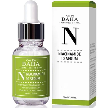 Сироватка з ніацинамідом та цинком Cos De Baha Niacinamide 10% + Zinc 1% Serum, 30 мл