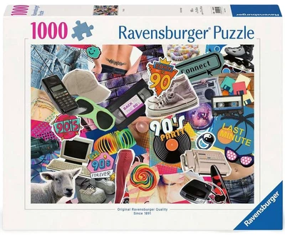 Puzzle Ravensburger Lata 90-te 1000 elementów 12000619 (4005555006190)