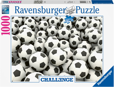 Puzzle Ravensburger Challenge Piłki 1000 elementów 12000615 (4005555006152)