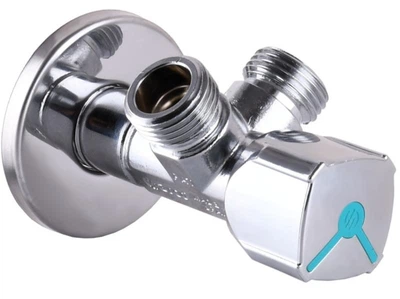 Кран кульовий кутовий подвійний ARCO 1/2″х 1/2″х1/2″ A80TWIN CQ4105