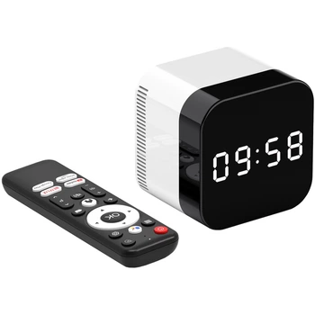Смарт-приставка для ТВ з 4K Android 14, 2/16 ГБ, WiFi 2.4G+5G, BT5.1, чорно-біла
