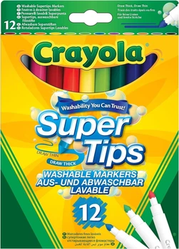 Набір фломастерів Crayola Markers Supertips washable 12 шт