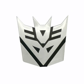 Эмблема алюминиевая Трансформеры Десептиконы Transformers Decepticons 6,8*6,8 см