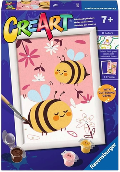 Картина за номерами Ravensburger CreArt Дикі тварини Щасливі бджілки (4005556239733)