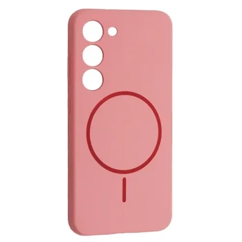 Чохол Silicone Case luxury+MagSafe for Samsung S23+ Rose Pink