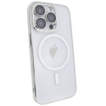 Чехол Brilliant MagSafe для iPhone 12 Pro Max серебристый противоударный защитный аксессуар для смартфона