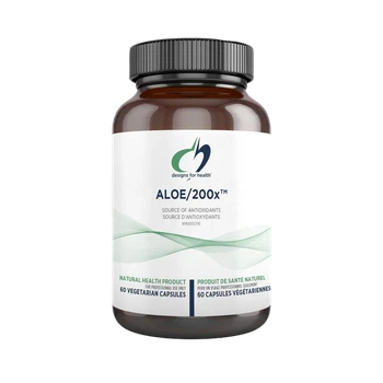 Designs for Health Aloe 200x 200 мг 60 капсул натуральна добавка концентрований екстракт алое вера