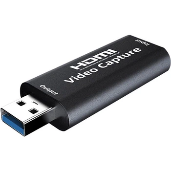 Зовнішня карта відеозахоплення U&P Capture Card USB 3.0 VCC07 Black (4S-VCC07-BK)