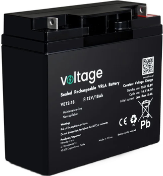 Akumulator AGM Voltage 12V 18Ah (VE12-18)