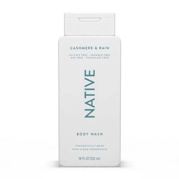 Безсульфатний гель для душу Native Cashmere & Rain 532 мл для жінок і чоловіків з ароматом кашемір і дощ